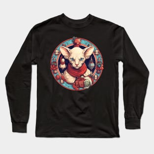 Sphynx Cat Xmas, Love Cats Long Sleeve T-Shirt